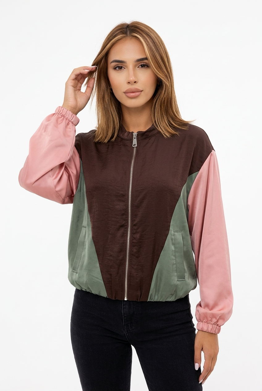 ROLL JACKET-Brown