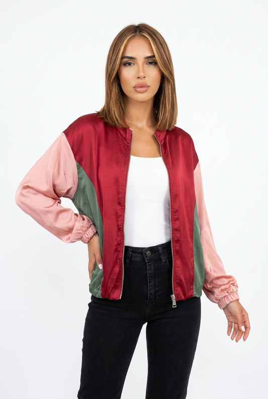 ROLL JACKET-Burgundy