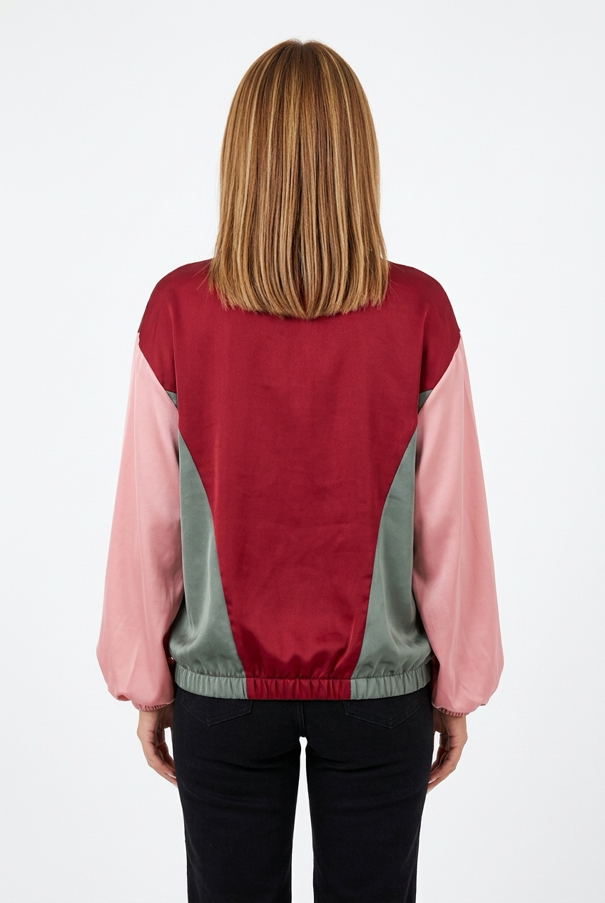 ROLL JACKET-Burgundy