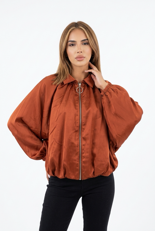 TREVIA JACKET-Brick