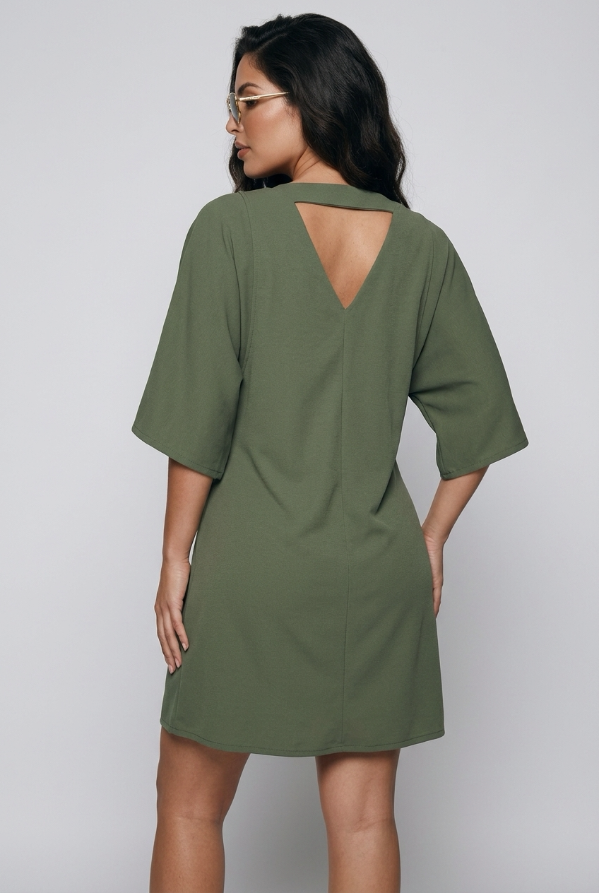 Elina Dress Olive Green