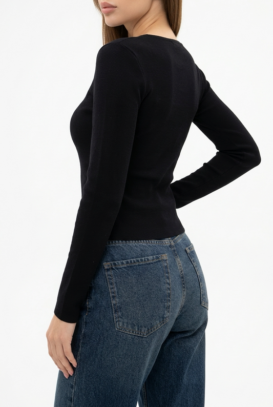 CARELLA TOP-Black