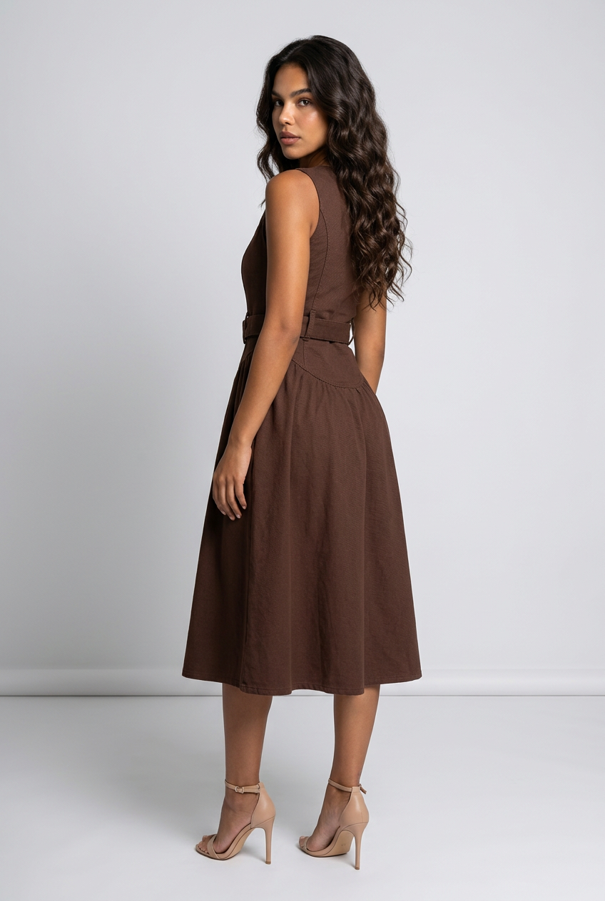 Aura Dress Brown