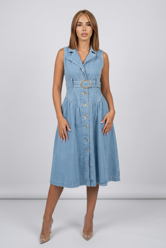 Aura Dress Blue