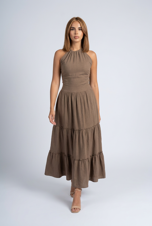 Mirage Dress Brown