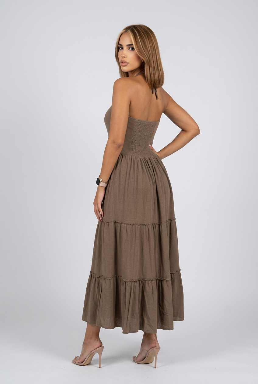 Mirage Dress Brown