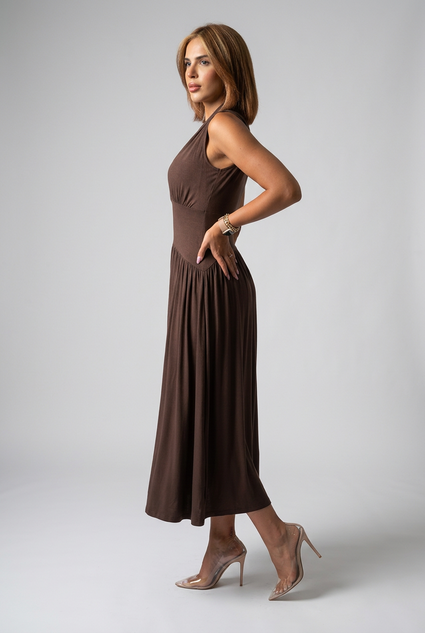 Ferila Dress Brown