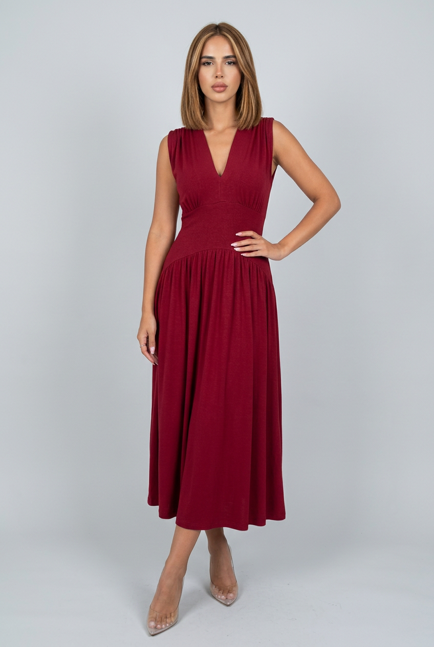 Ferila Dress Burgundy