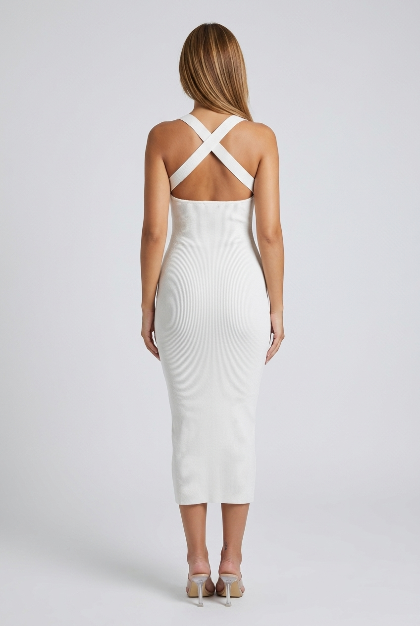 Terry Dress Off-White