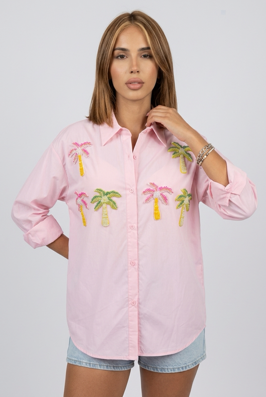 Palm Shirt Pink