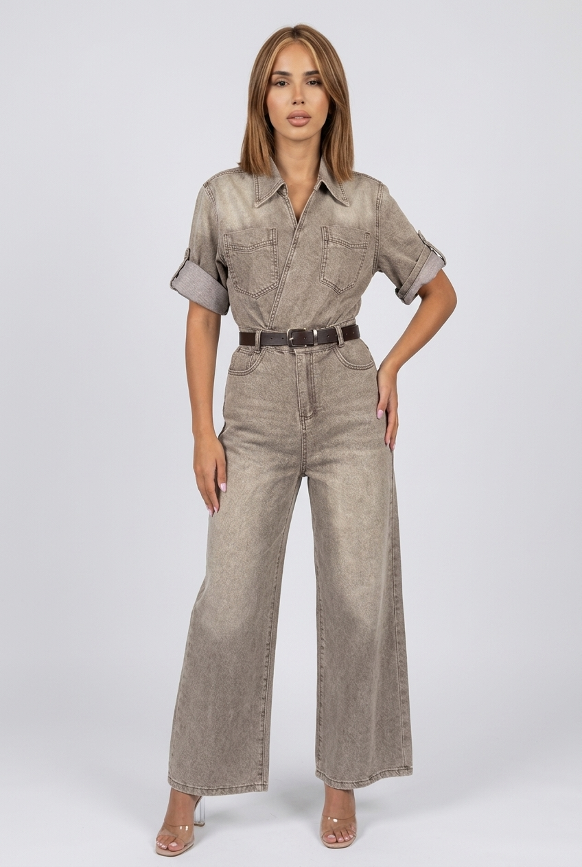 Medusa Jumpsuit Beige