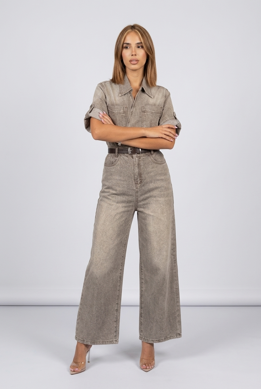 Medusa Jumpsuit Beige