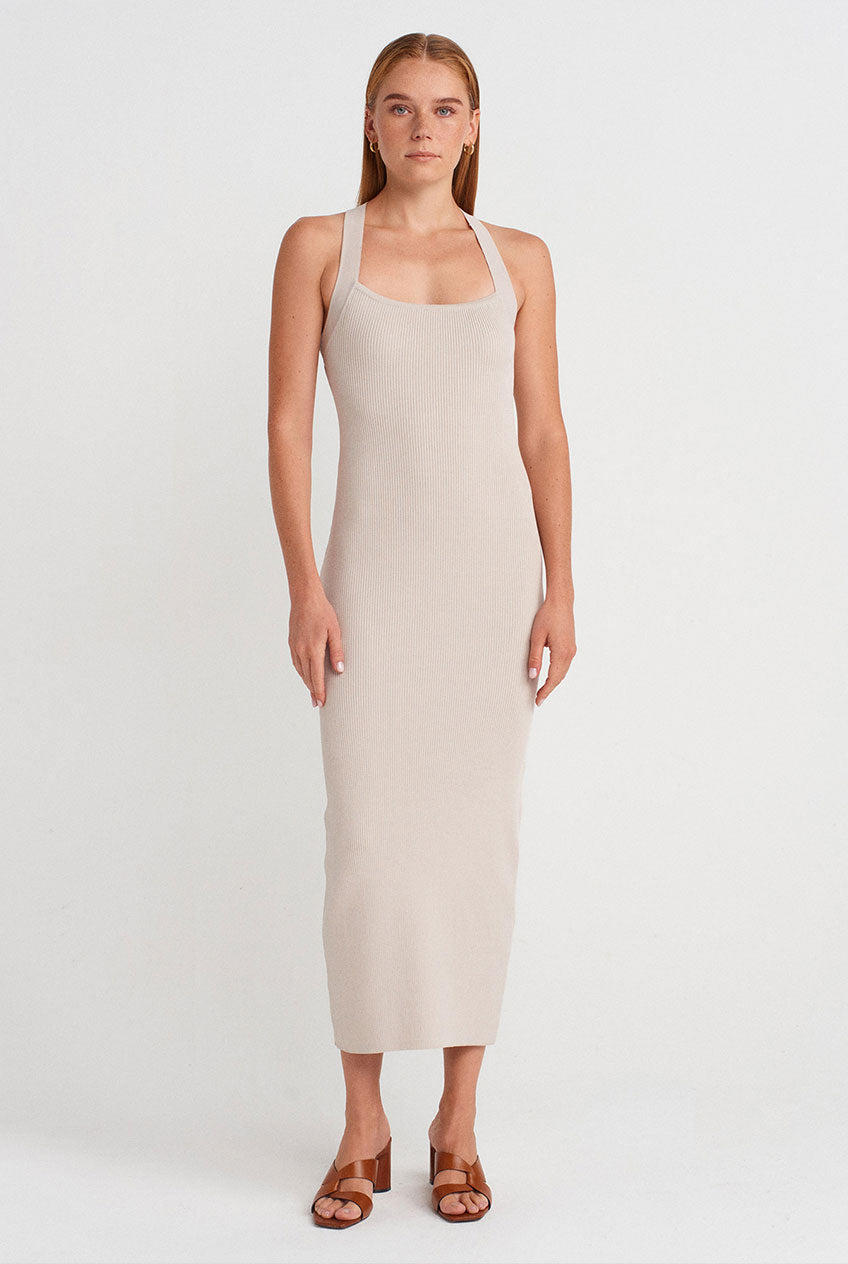 Terry Dress Beige