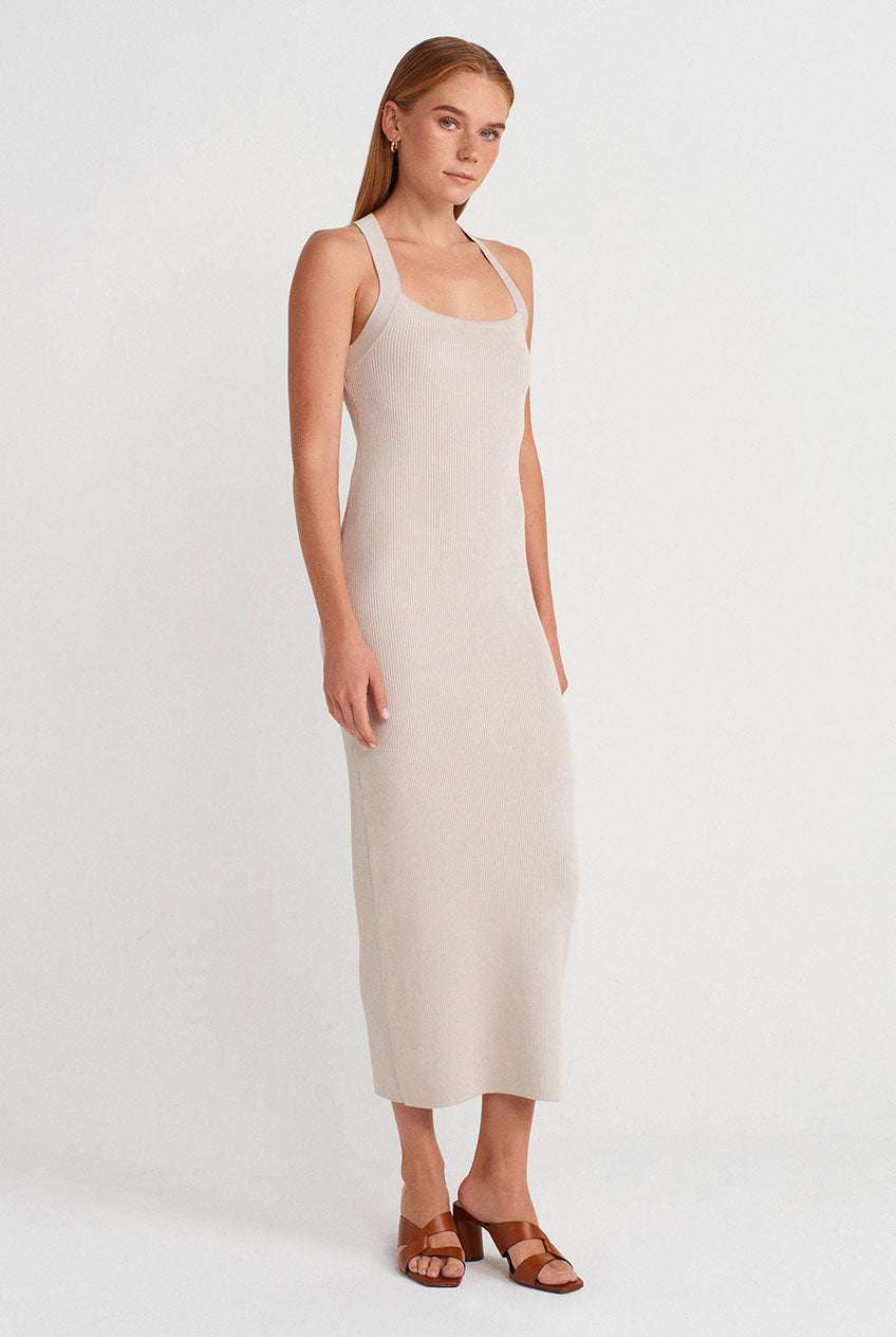 Terry Dress Beige
