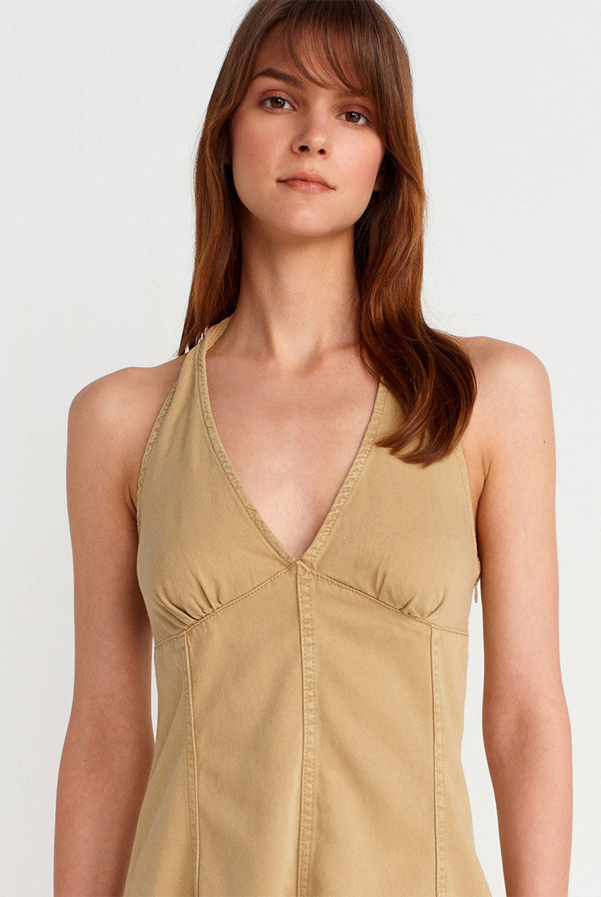 Wenda Dress Beige