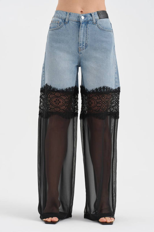 MIDDLE LACE JEANS